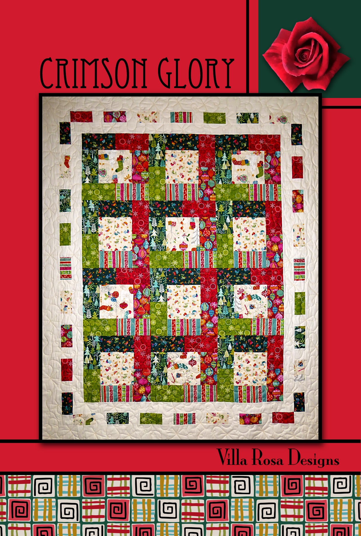 CRIMSON GLORY pattern - 52"x64"
